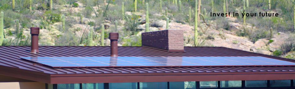 Tucson home with solar panels